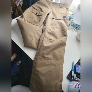 Men's Tan Snow Winter Pants